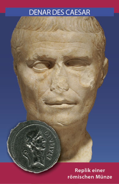 Denar des Caesar - Münzreplik