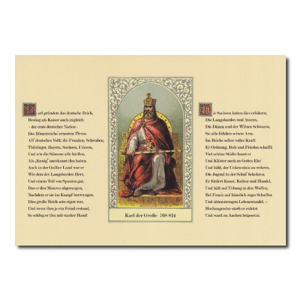 Gedicht auf Karl den Großen - Infocard