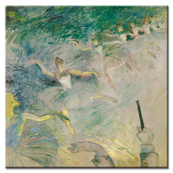 Magnet quadratisch - Toulouse-Lautrec, Balletttänzer