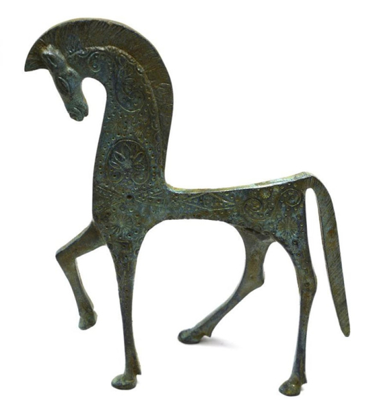 Etruskische Pferdestatuette, 26 cm