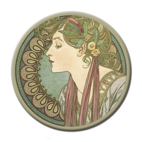 Taschenspiegel - "Mucha - Laurel"