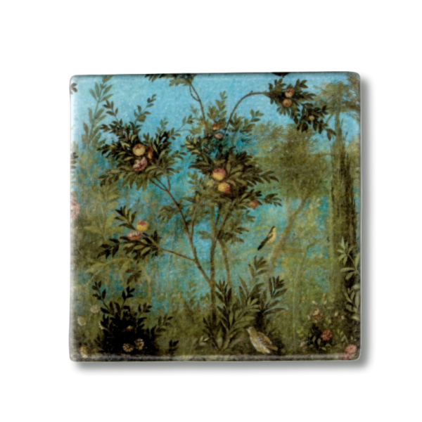 Römisches Fresko - Untersetzer aus Marmor