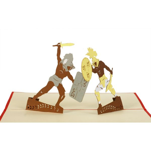 Klappkarte "Gladiatoren"