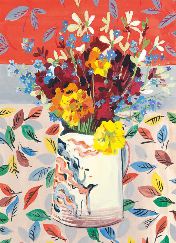 Campbell, Allotment Flowers - Doppelkarte