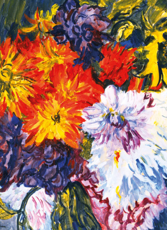 Epstein, Dahlias and Sunflower - Doppelkarte