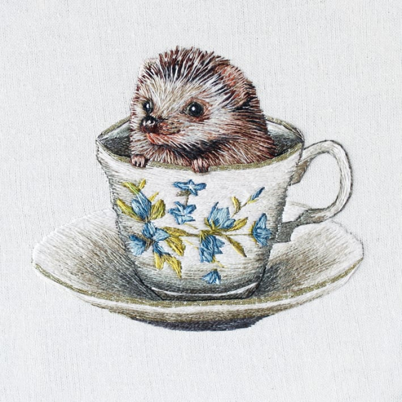 Ferris, Baby Hedgehog - Doppelkarte