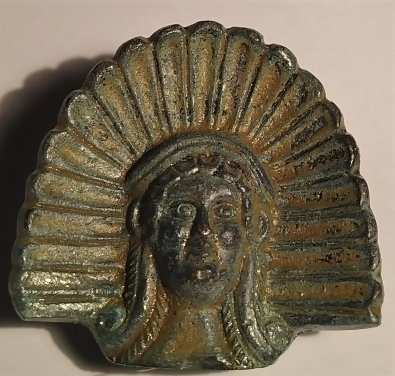 Etruskisches Antefix mit Kopf