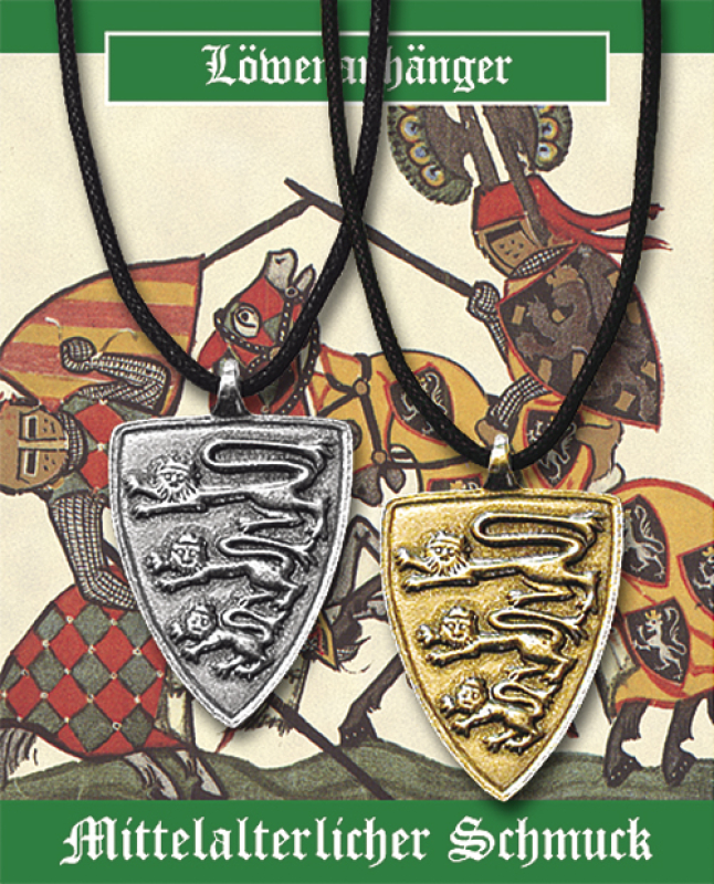 Löwenwappen, silberfarben