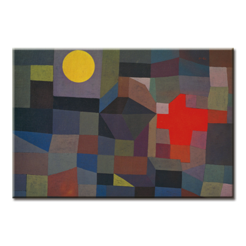 Magnet - Klee, Feuer bei Vollmond