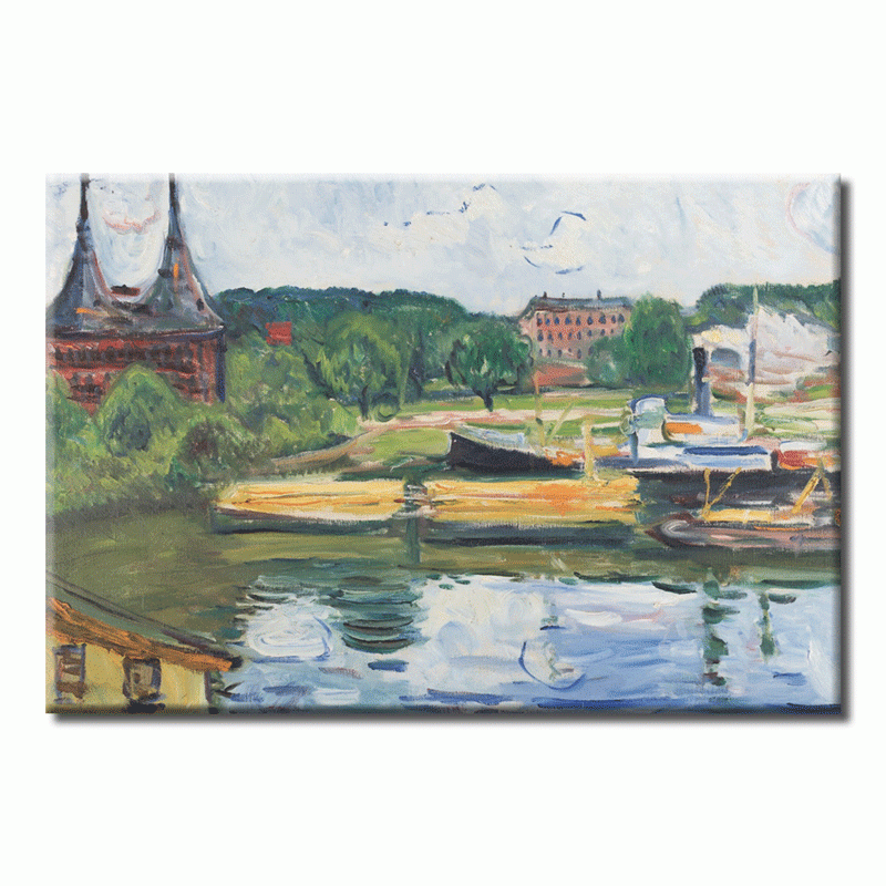 Magnet - Munch, Lübeck mit dem Holstentor