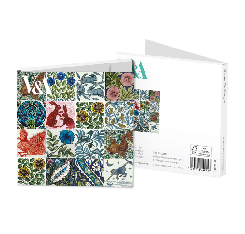 William De Morgan, Tile Pattern - Kartenset