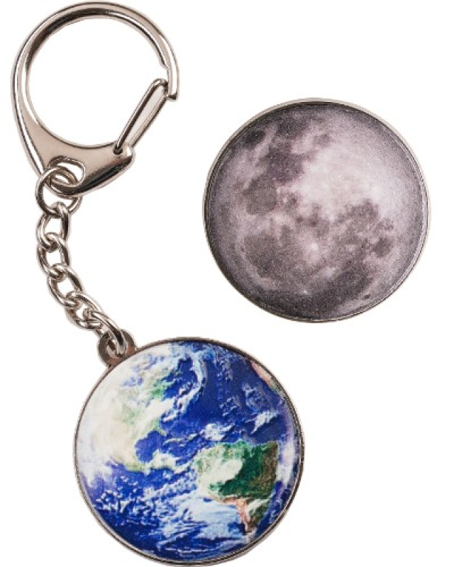Mond/Erde Schlüsselanhänger
