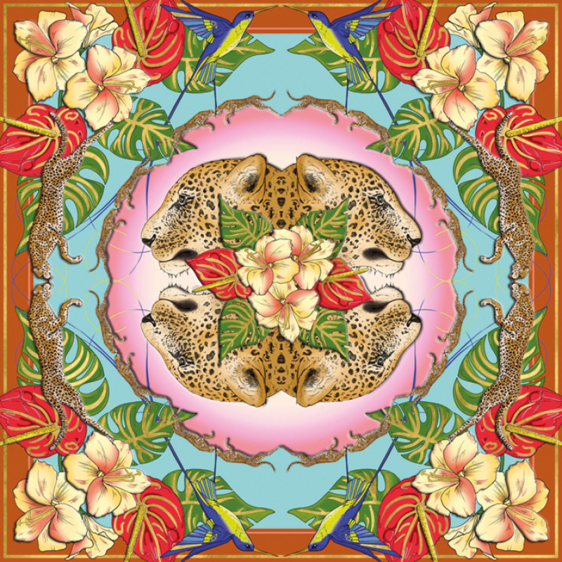 Karte "Matthew Williamson, Leopards and Hummingsbirds"