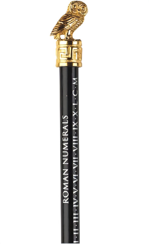 Bleistift - Attische Eule - gold