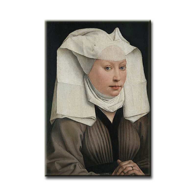 Magnet - van der Weyden, Frau mit Flügelhaube