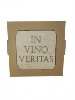 In vino veritas - Untersetzer aus Marmor