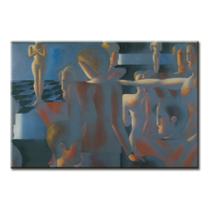 Oskar Schlemmer, Vierzehnergruppe in imaginärer Architektur