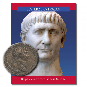 Sesterz des Trajan - Münzreplik