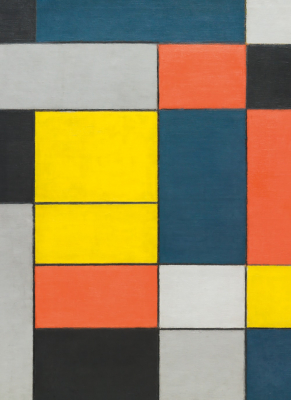 Mondrian,  No. VI/Composition No. II - Doppelkarte
